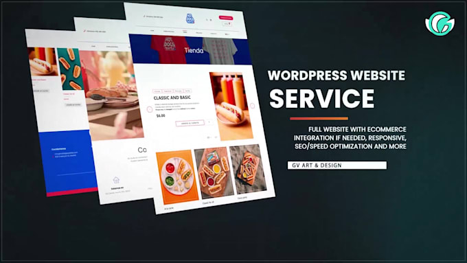 develop and or design your website from scratch on wordpress