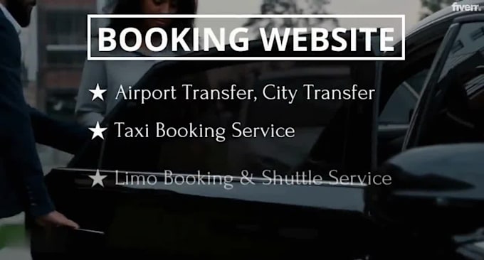 design chauffeur website with booking or limo anywhere widget
