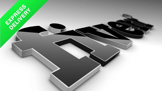 create a professional 3d logo animation intro video in 24 hours