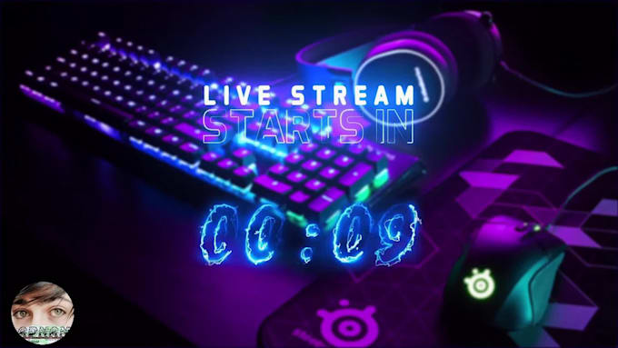 design streaming overlays, stream starting or ending video, full stream pack