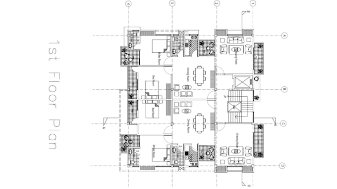 draw 2d floor plans or architectural drawings in autocad, convert PDF jpg to dwg