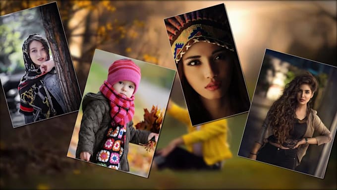 do modern slideshow video with smooth transitions and music