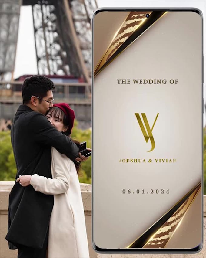 do animated luxury wedding invitations
