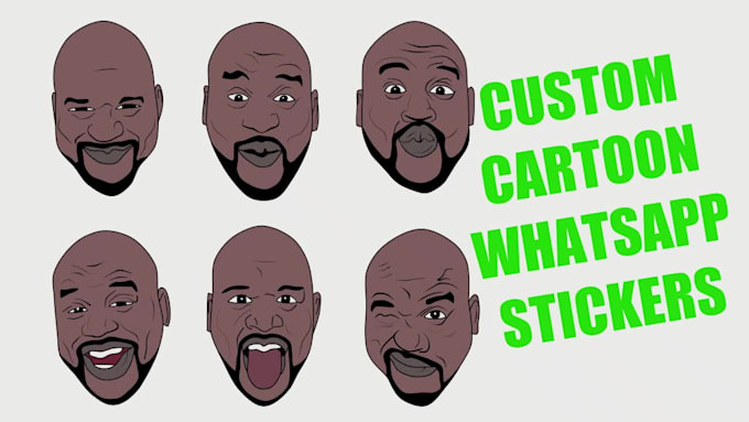 create custom cartoon whatsapp stickers of yourself