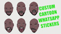 create custom cartoon whatsapp stickers of yourself