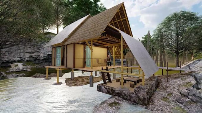 do realistic architectural renderings and 3d modelling