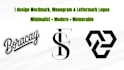 design a text based minimalist wordmark or lettermark logo