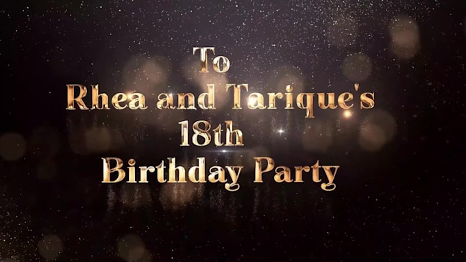make party, wedding, awards, event invitation videos