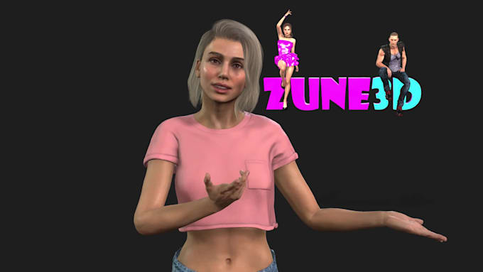 create realistic human 3d character animation
