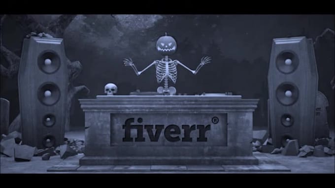 do spooky halloween or scary voiceover and laugh