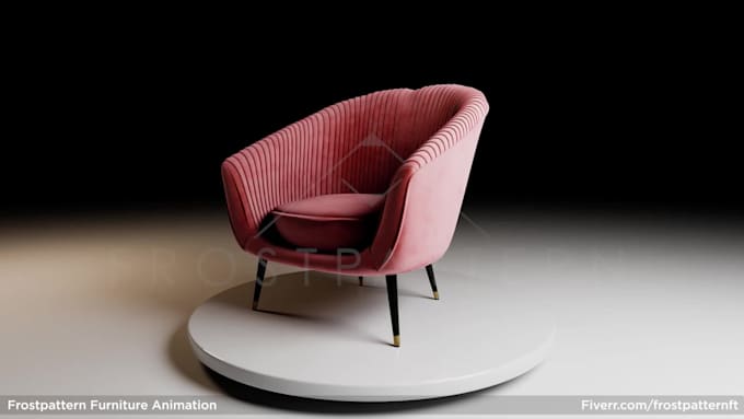 create a cinematic 3d furniture animation for your brand