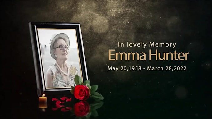 Top 5! I will do urgently emotional funeral, memorial slideshow video  for $5