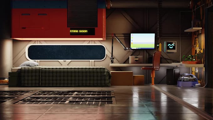 design 3d starting soon, be right back or ending screens