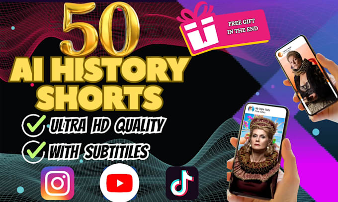 Create 50 amazing ai history shorts for your youtube channel by Zaink ...