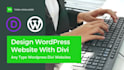 design wordpress website with divi theme, divi builder