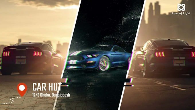I will create attractive car promotional slideshow video