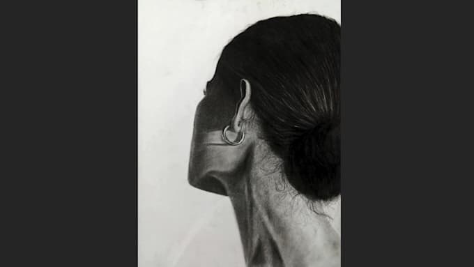 draw hyper realistic faceless pencil sketches