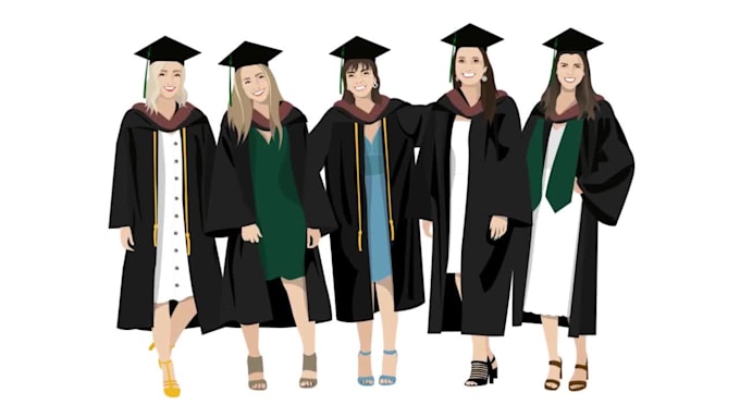 make you a graduation illustration