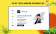 do animated, clickable HTML, gmail, outlook email signature design