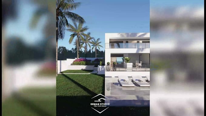 create architectural 3d rendering exterior for home and real estate