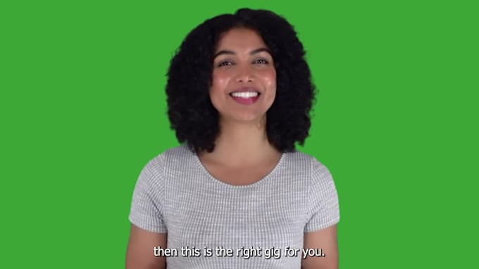 be your green screen video spokesperson