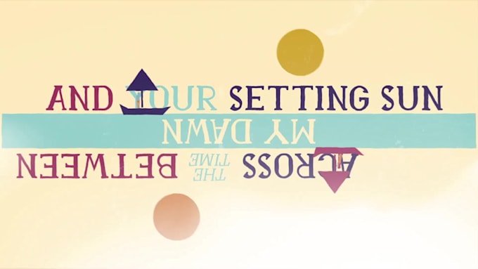 create a professional, animated music video with lyrics
