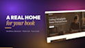 build modern book or ebook author website or landing page