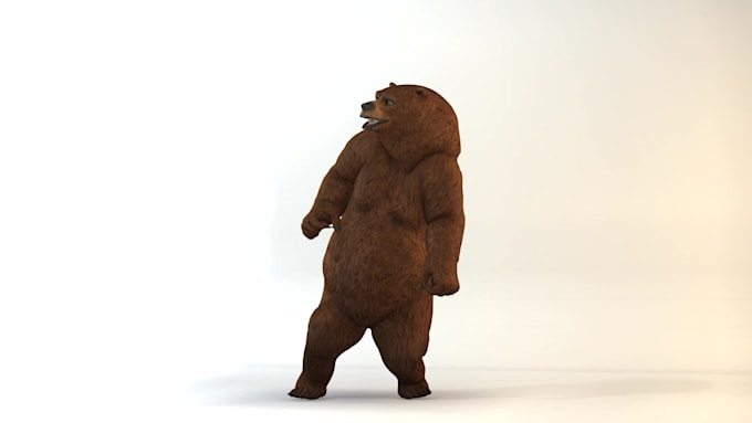 create a dance 3d character logo animation