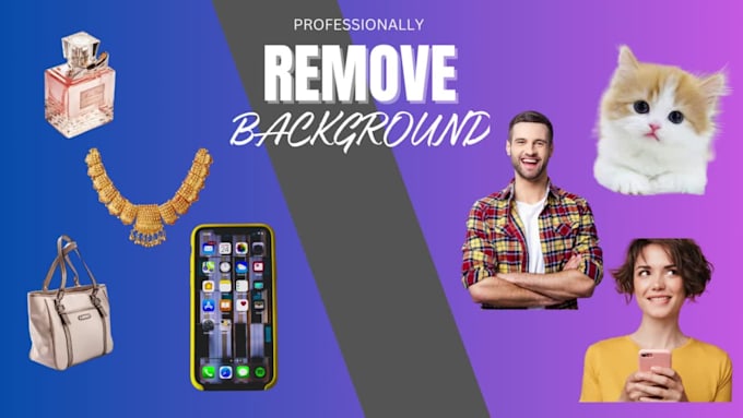 do professional background removal, color change