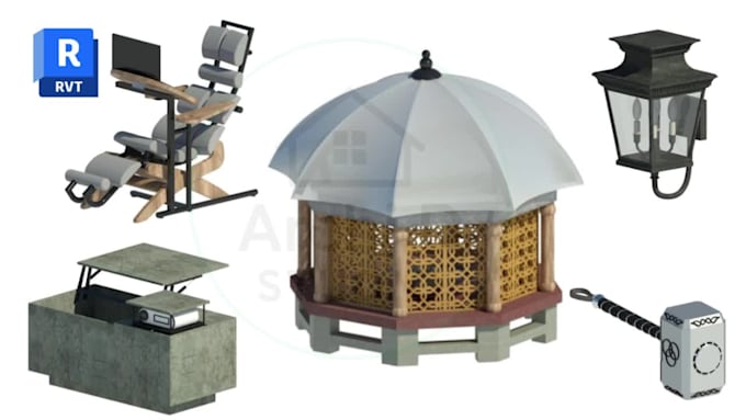 create parametric and architectural revit families for you