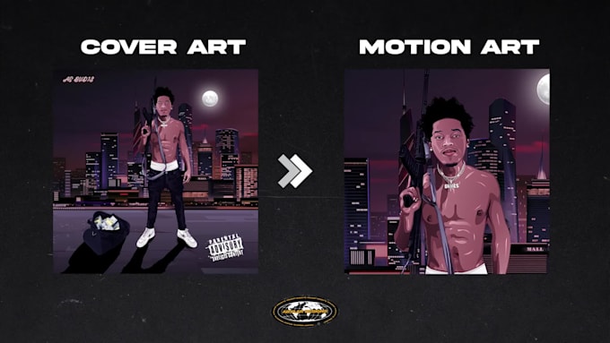 make animated album cover art