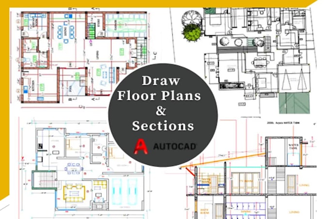 Convert pdf, sketch or image drawing to autocad by Sanjeevanaw428 | Fiverr