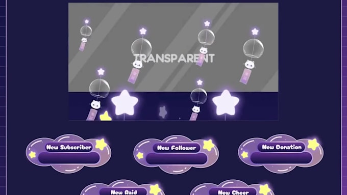 draw cozy and animated background overlay for twitch, streamer, vtuber
