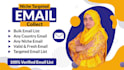 collect niche targeted valid and active email list