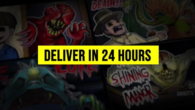 draw horror illustrations for your thumbnail or novel