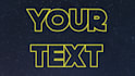 create star wars intro opening text crawl