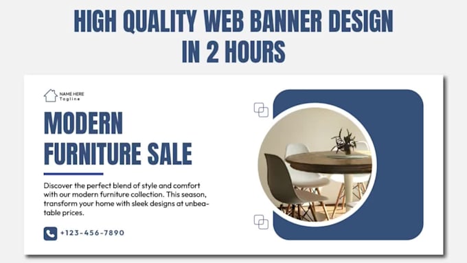create modern, professional web banner design
