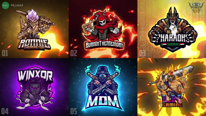 Animate your cool esport mascot logo by Kill666x | Fiverr