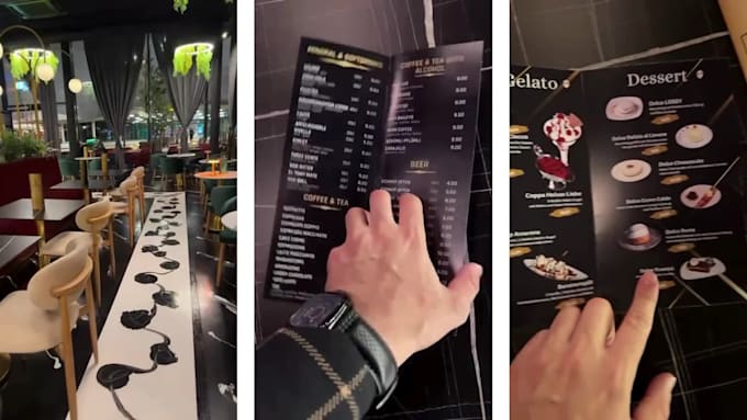 create menu design for restaurant, café, bar etc