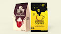 do premium coffee or tea label, packaging and bag design