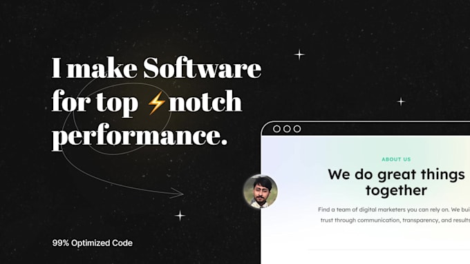 build a complete solution, from frontend to backend