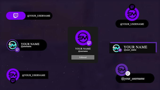 do eye catching lower third overlays for twitch streamers