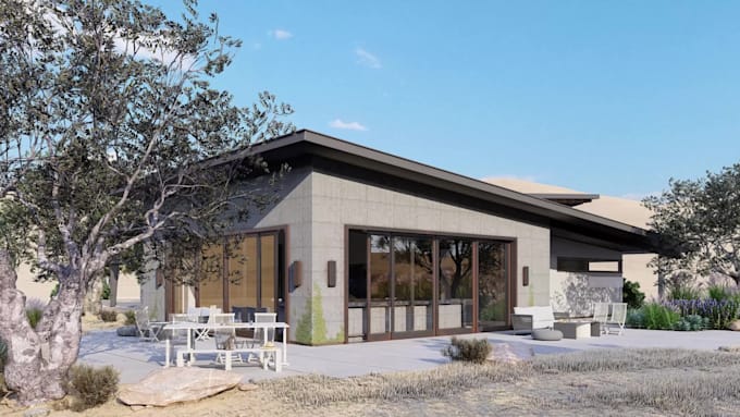 create photorealistic 3d architectural rendering