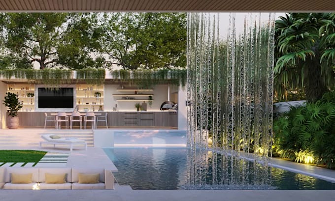 create 3d model and realistic images for your swimming pool