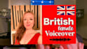 record a female british voiceover
