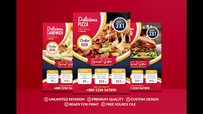 design products sale flyer, poster, and brochure for your business
