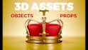 create 3d assets, objects or props in blender