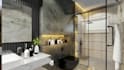 design interior 3d rendering for bathroom