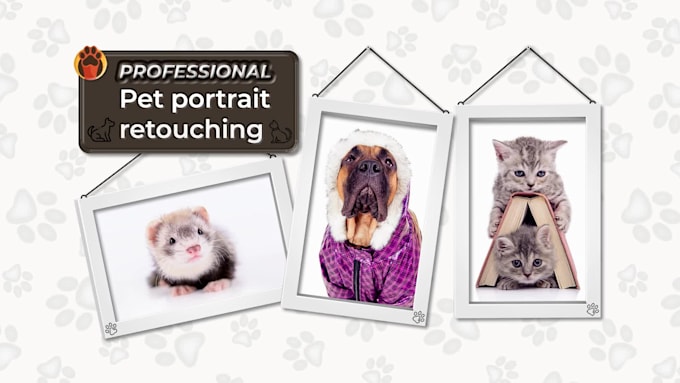 do your pet photo retouching and pet portrait editing in photoshop professional