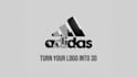 rotate your logo in loop in 3d for loading animation